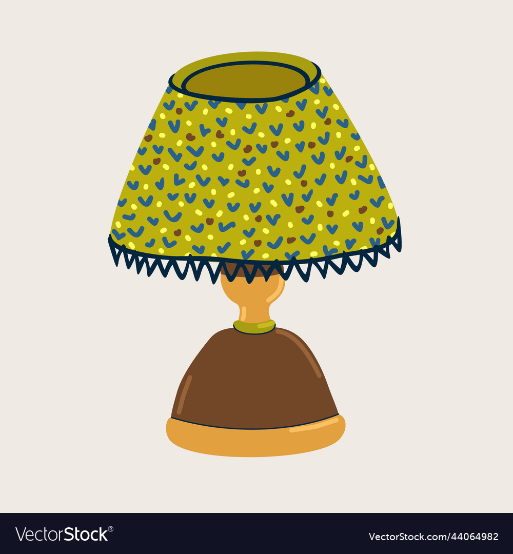 Isolated of table lamp