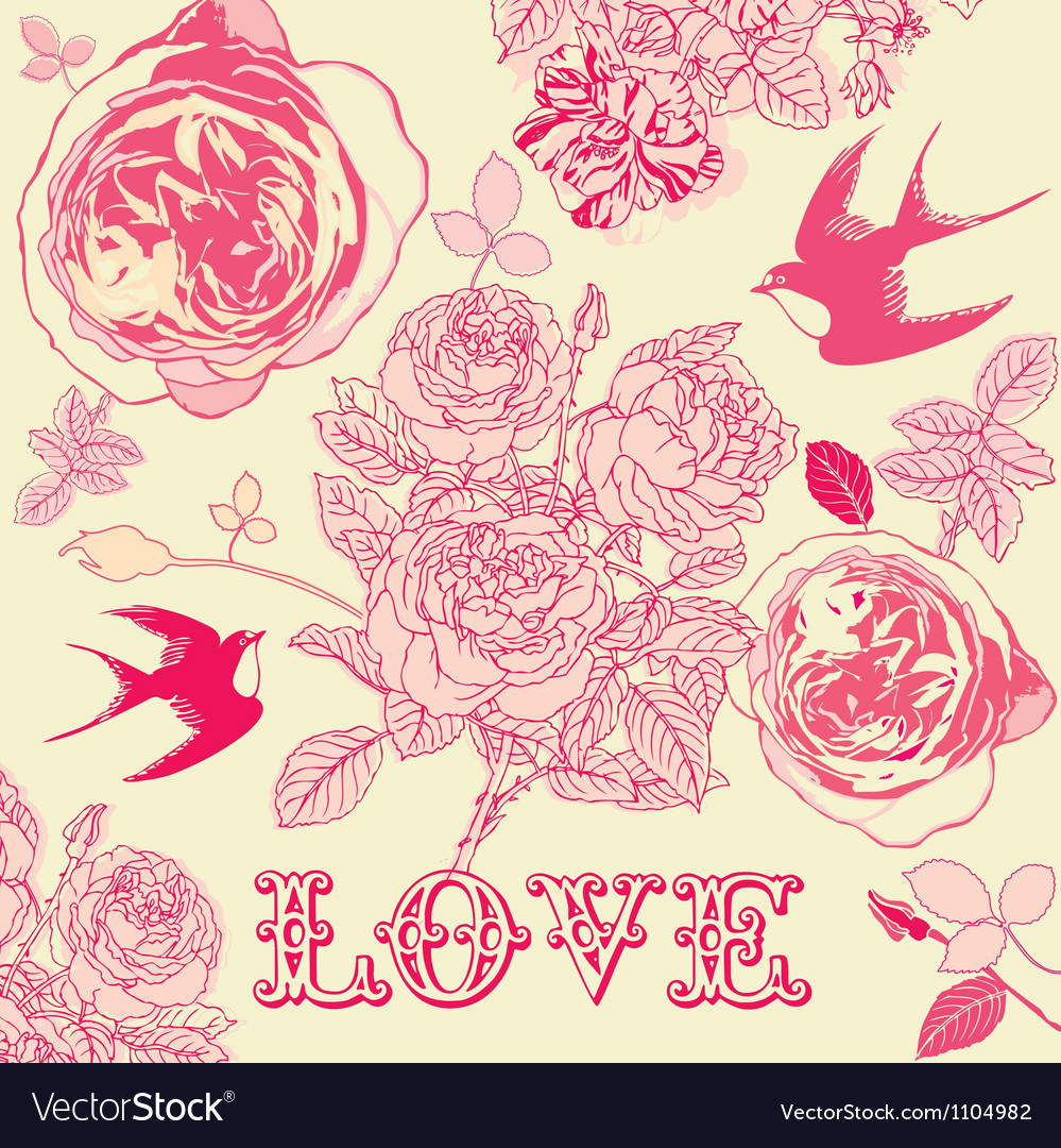 Vintage love textured backgrounds Royalty Free Vector Image