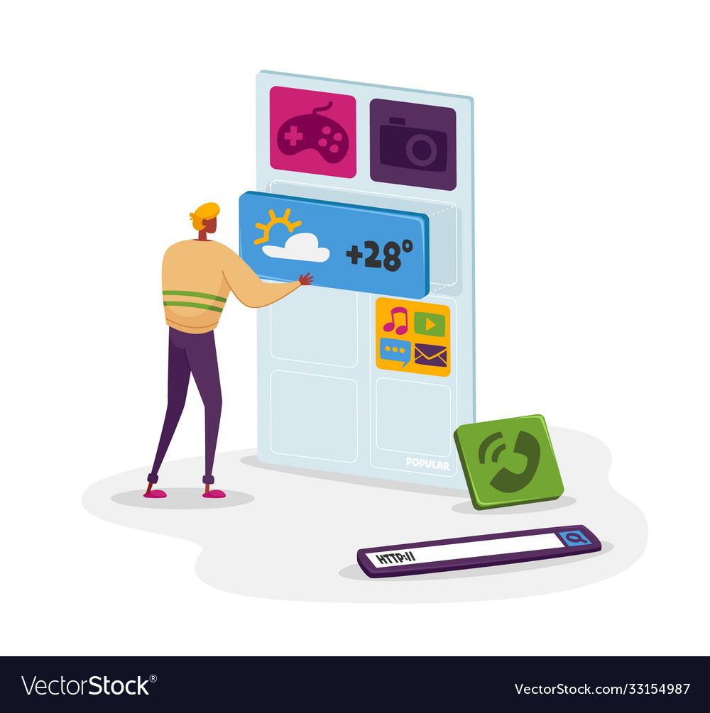 Developer creative designer character working vector image Developer creative designer character working
