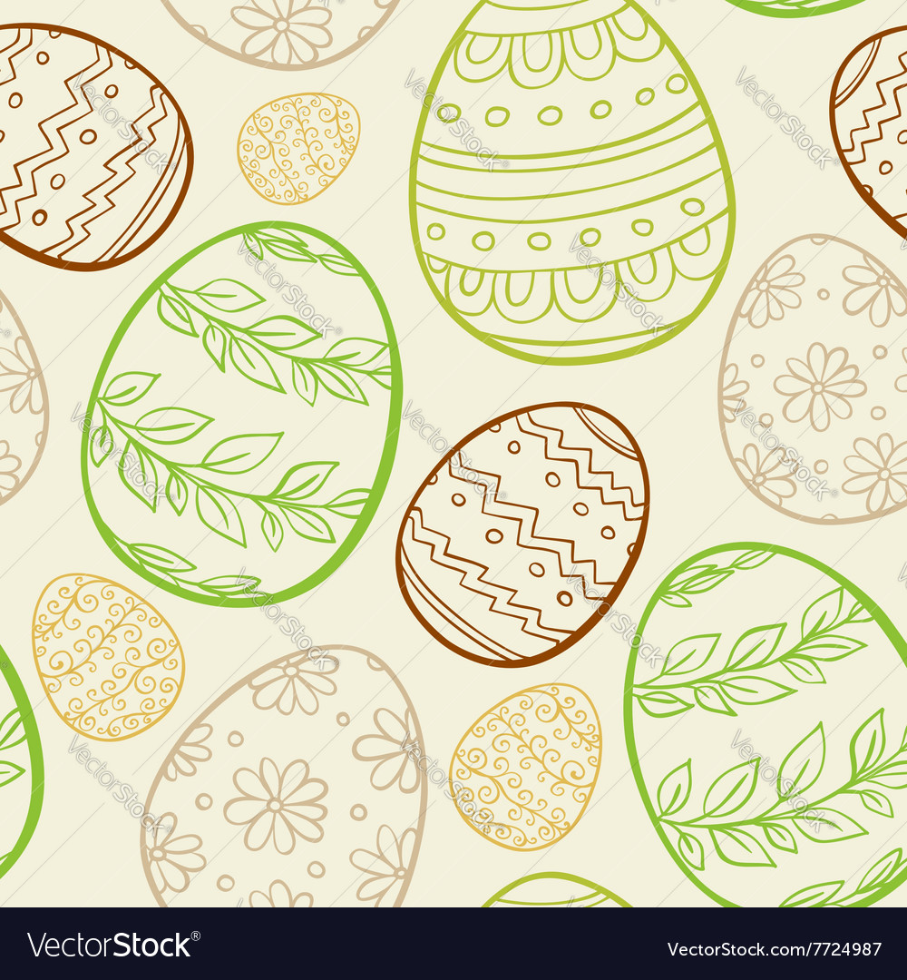 Easter Egg Seamless Pattern