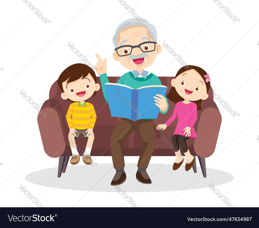 Grandparents read fairy tales