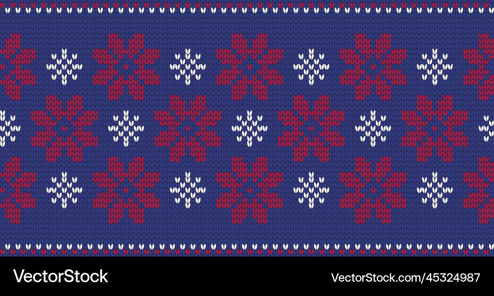 Knitted seamless pattern background Royalty Free Vector