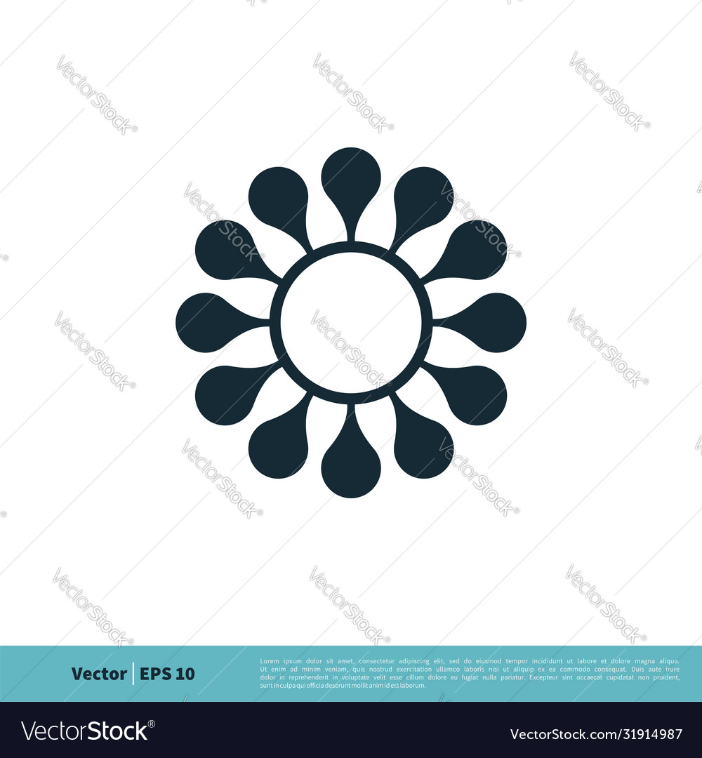 Ornament Blume Symbol Logo Vorlage Design eps 10