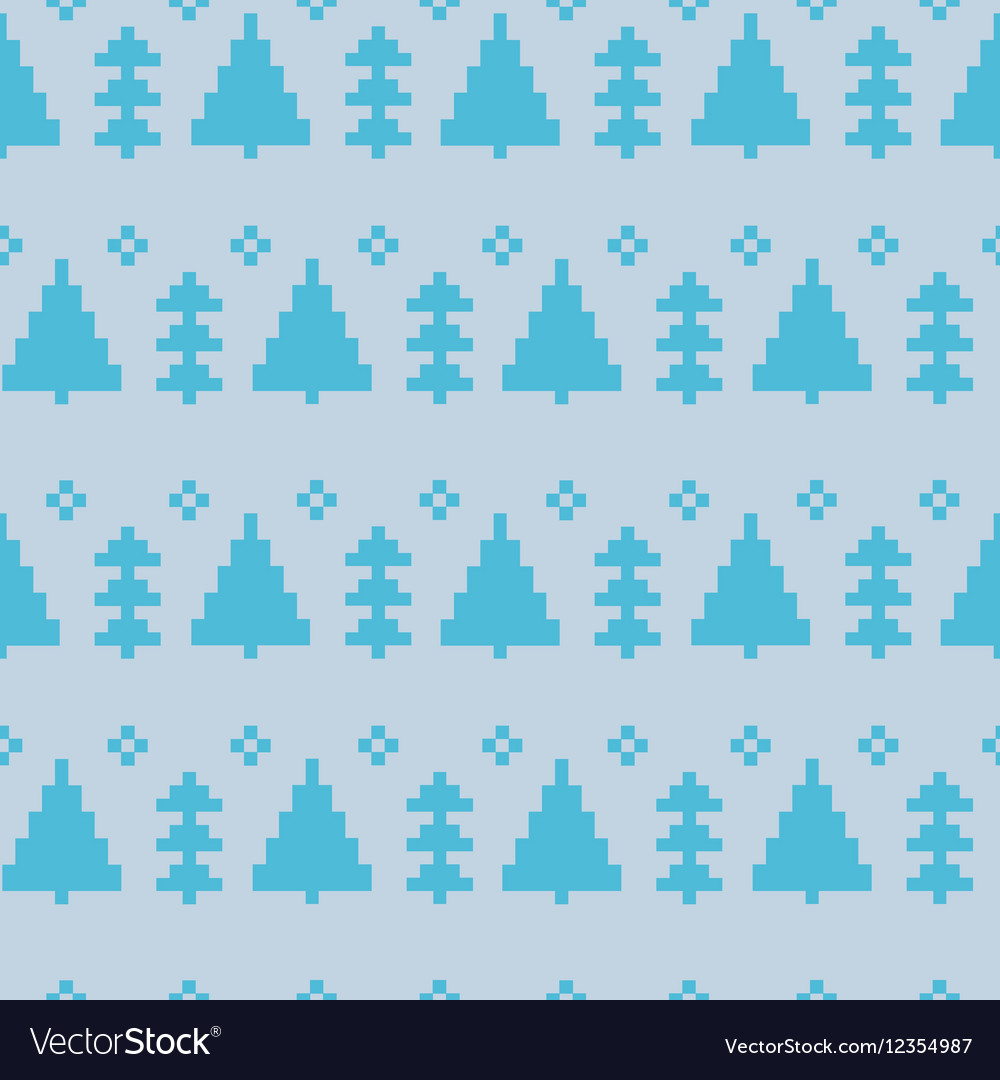 Seamless pattern with new year 8 bit