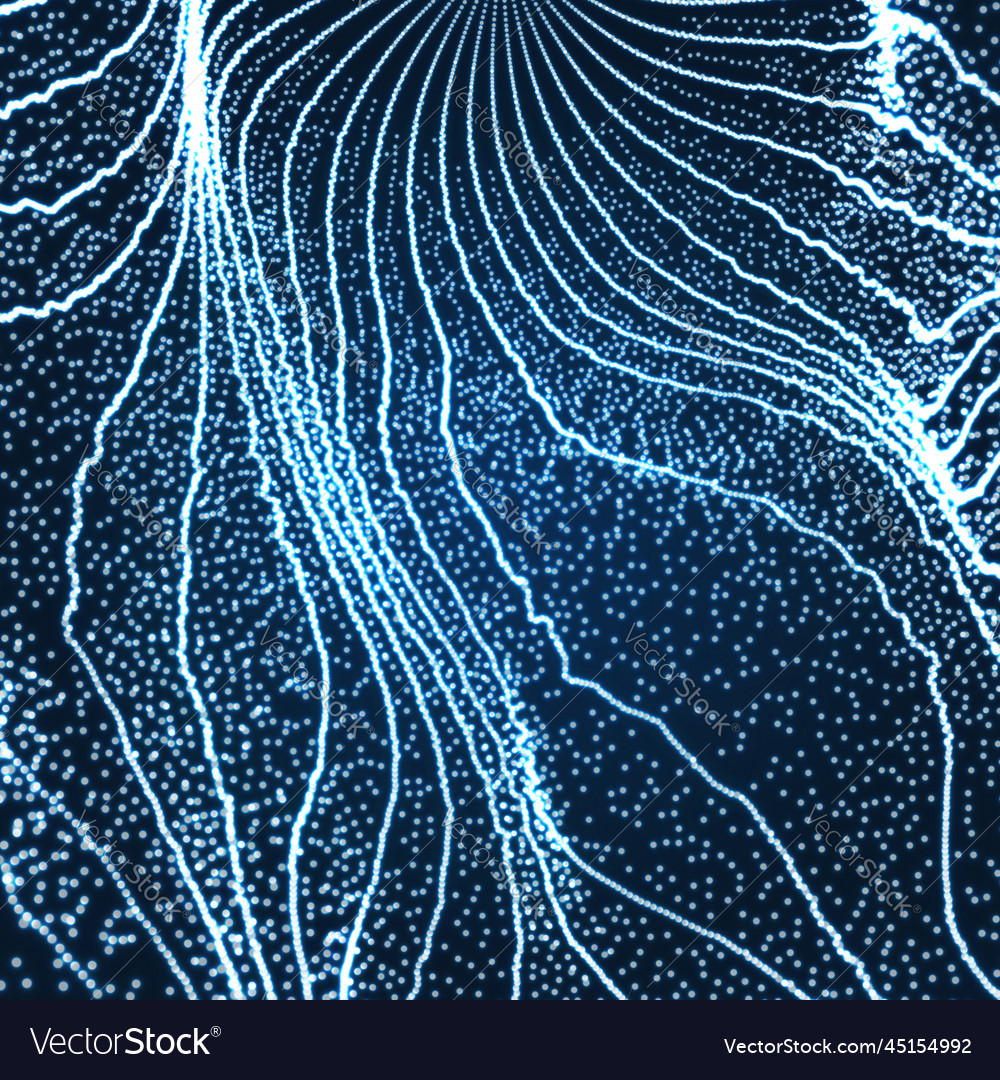 Abstract Glowing Particle Background