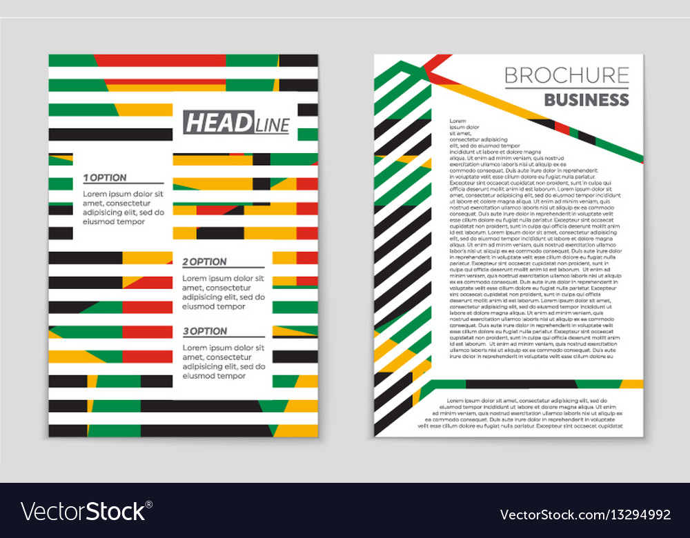 Abstract layout background set for art