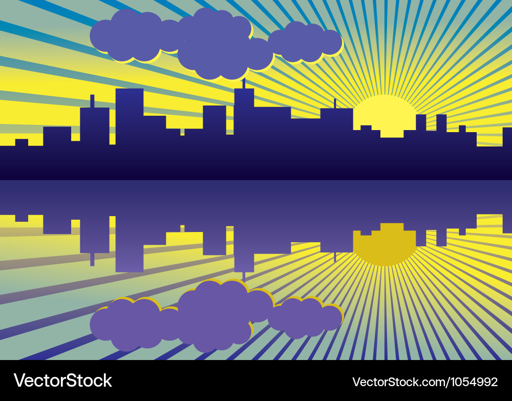 Cityscape Royalty Free Vector Image - VectorStock
