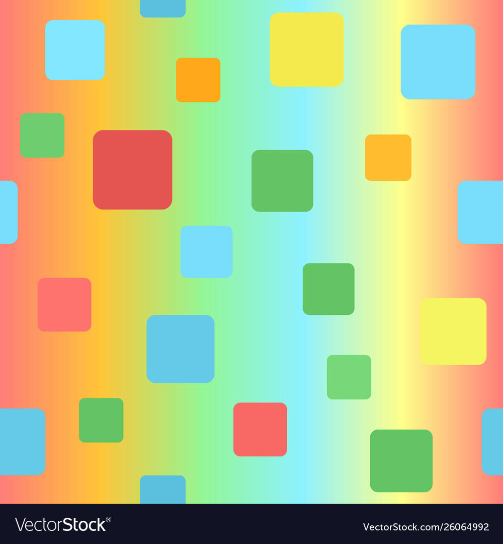 Gradient square pattern seamless background Vector Image