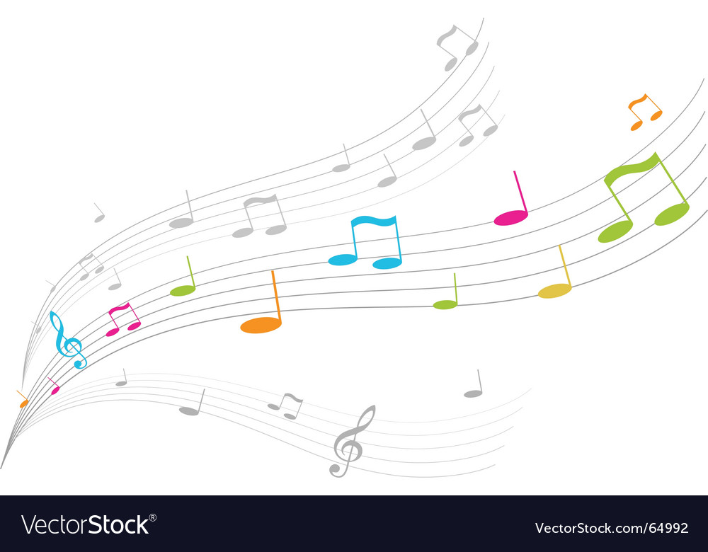 Music waves Royalty Free Vector Image - VectorStock