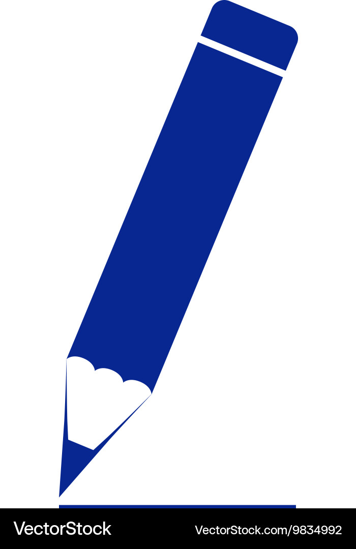 Pencil icon Royalty Free Vector Image - VectorStock