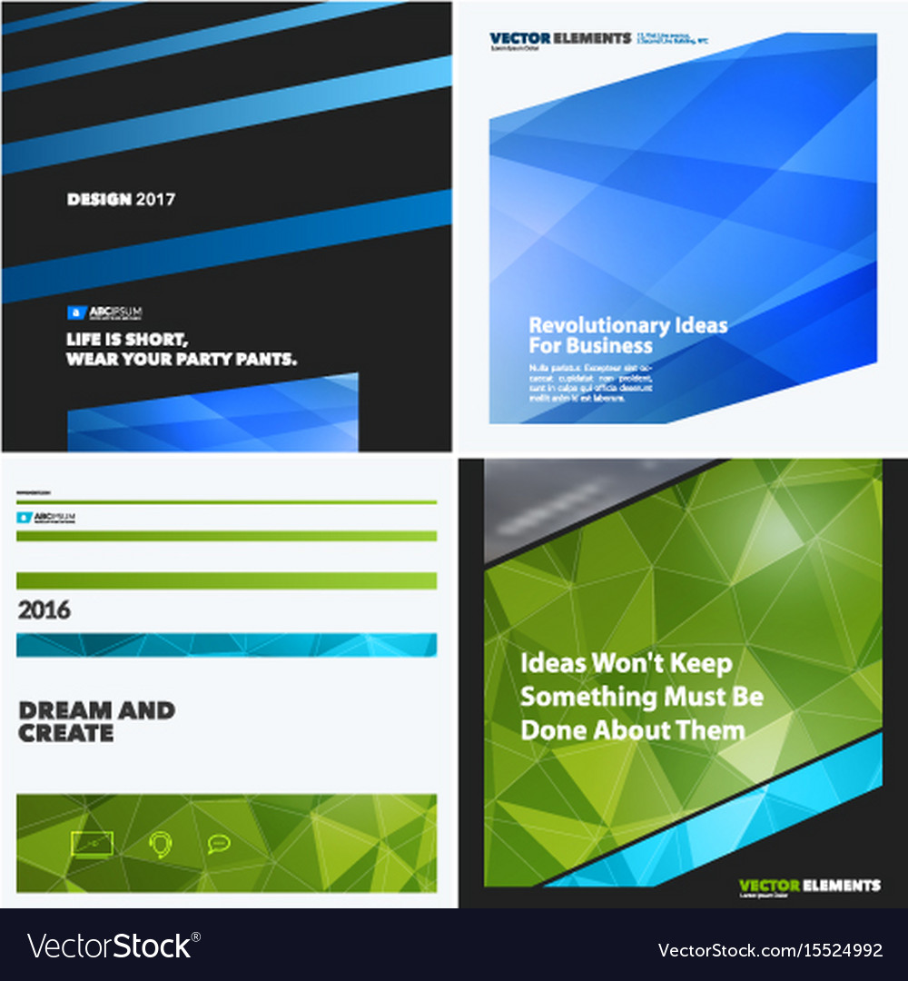 Set of abstract design elements for graphic