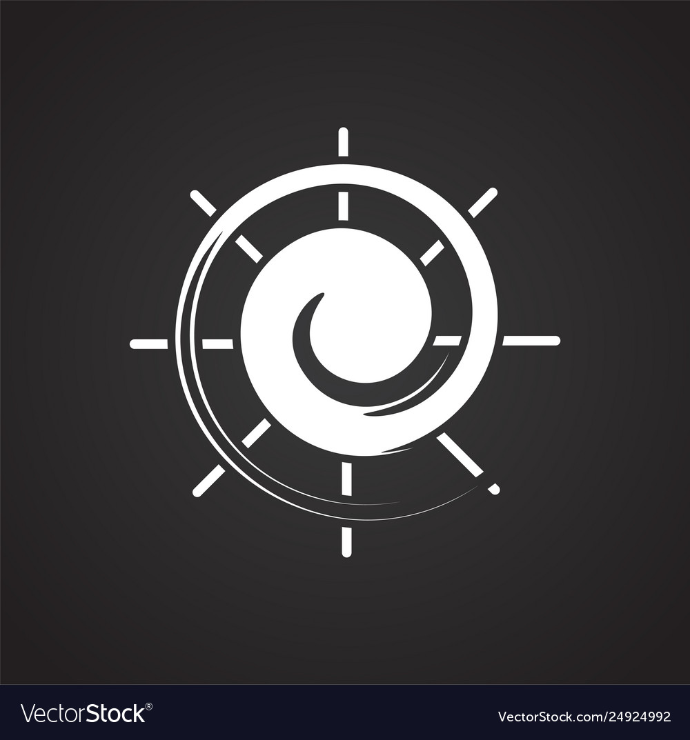 Sun icon on background for graphic and web design vector image Sun icon on background for graphic and web design