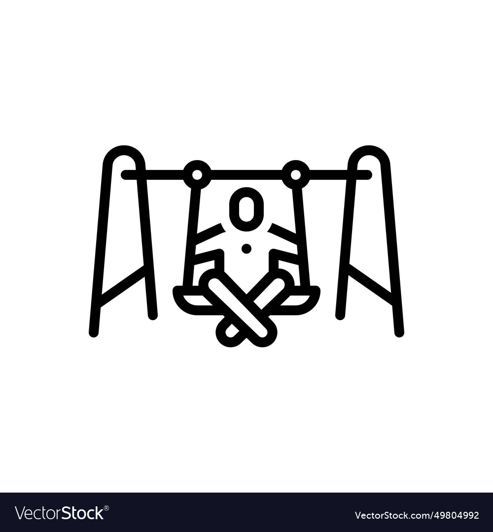 Swing Royalty Free Vector Image Vectorstock