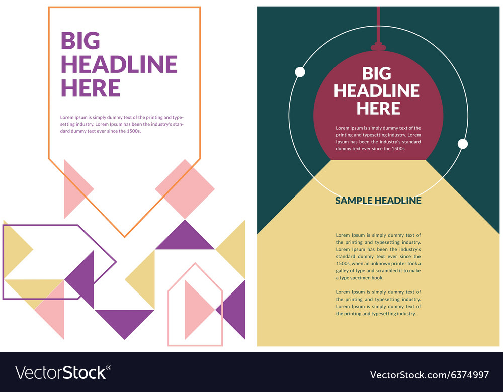 a4 brochure template royalty free vector image