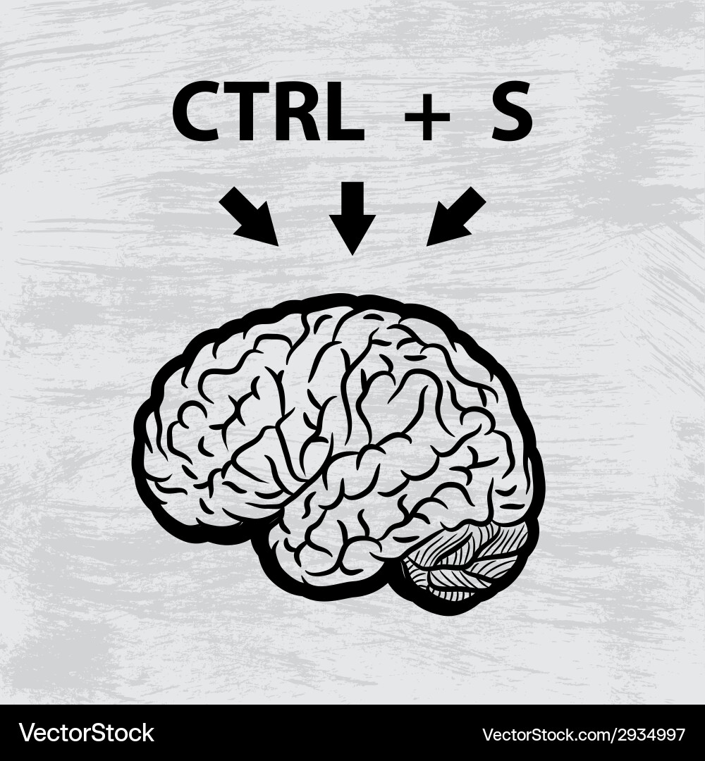 Brain black Royalty Free Vector Image - VectorStock
