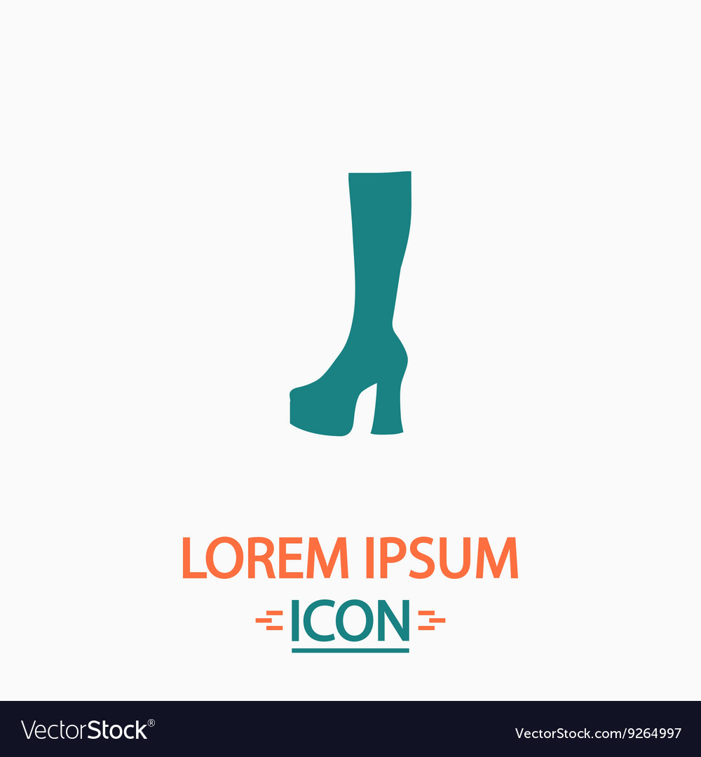 High boot computer symbol