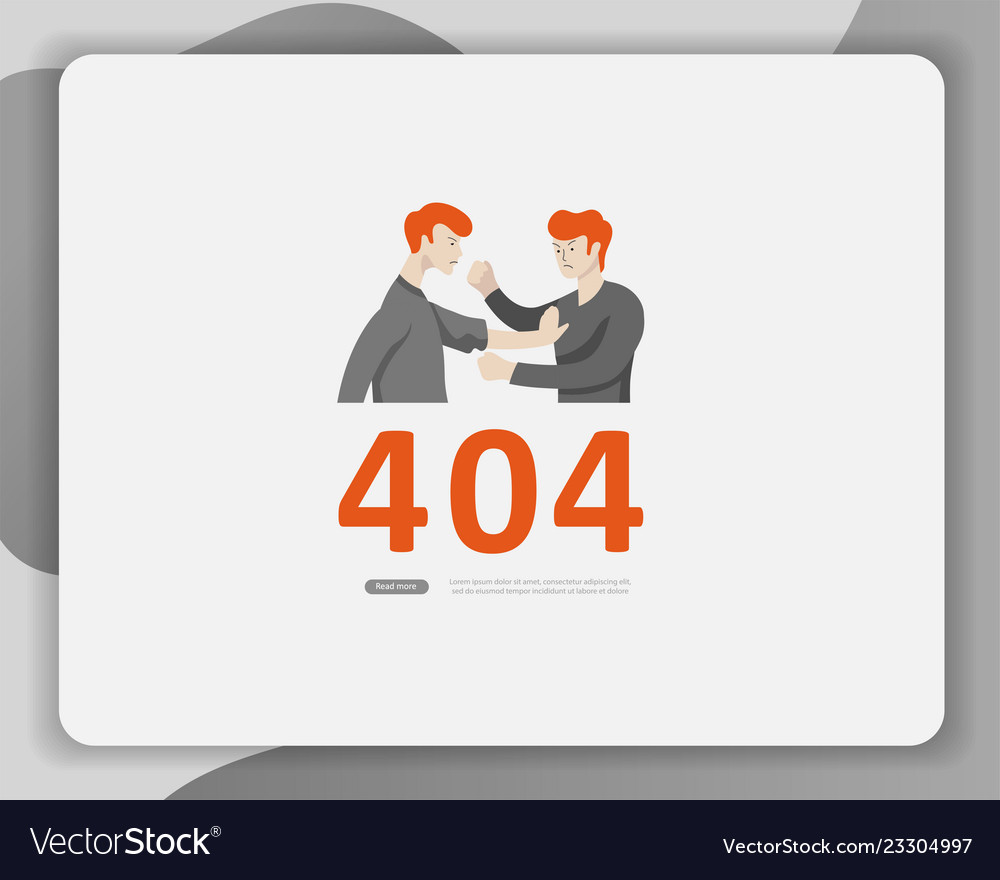 Landing page templates error vector image Landing page templates error
