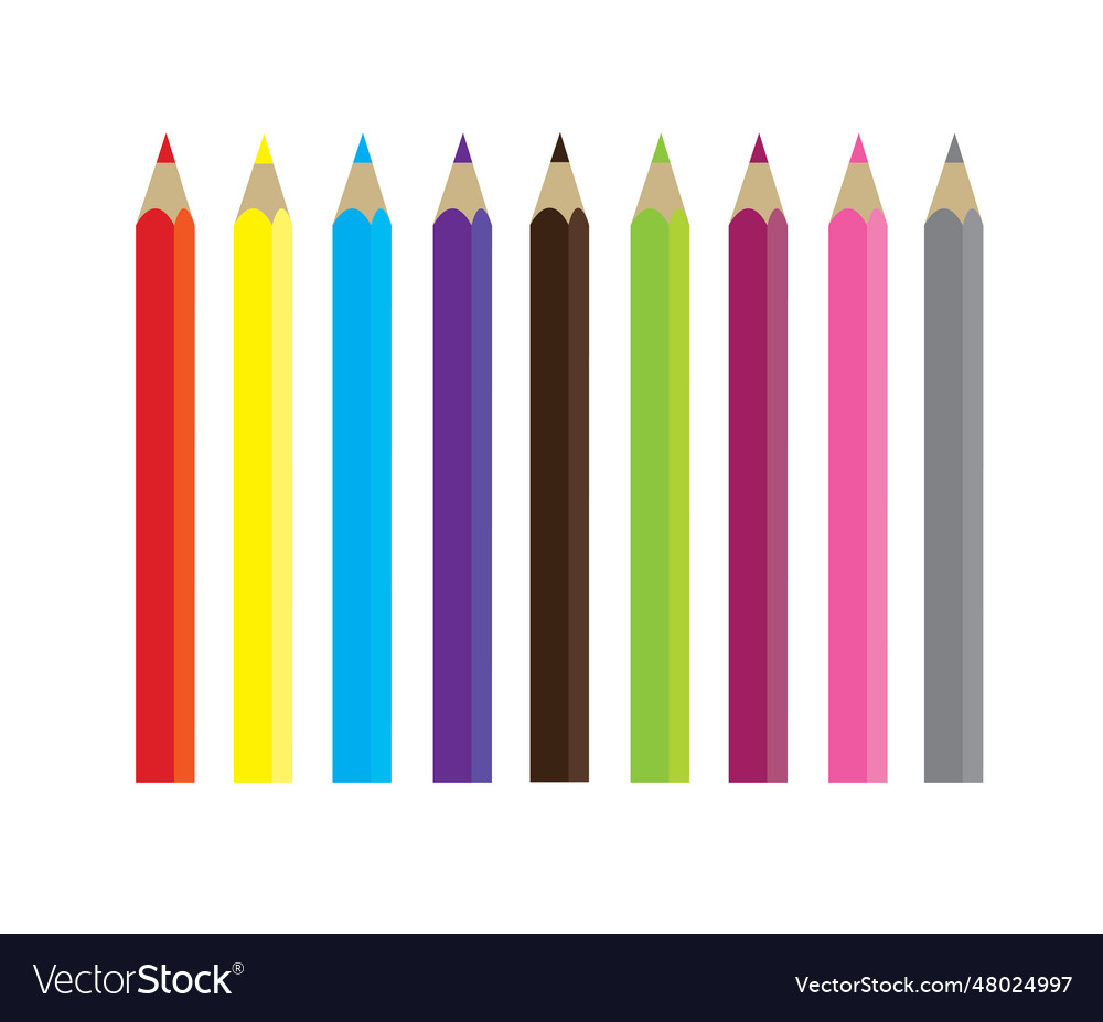 Pencils school Royalty Free Vector Image - VectorStock