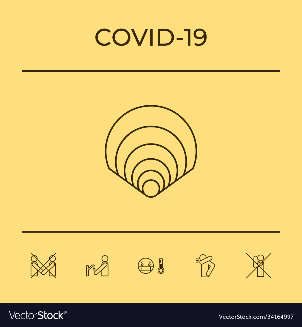 Shell symbol - line icon for your design