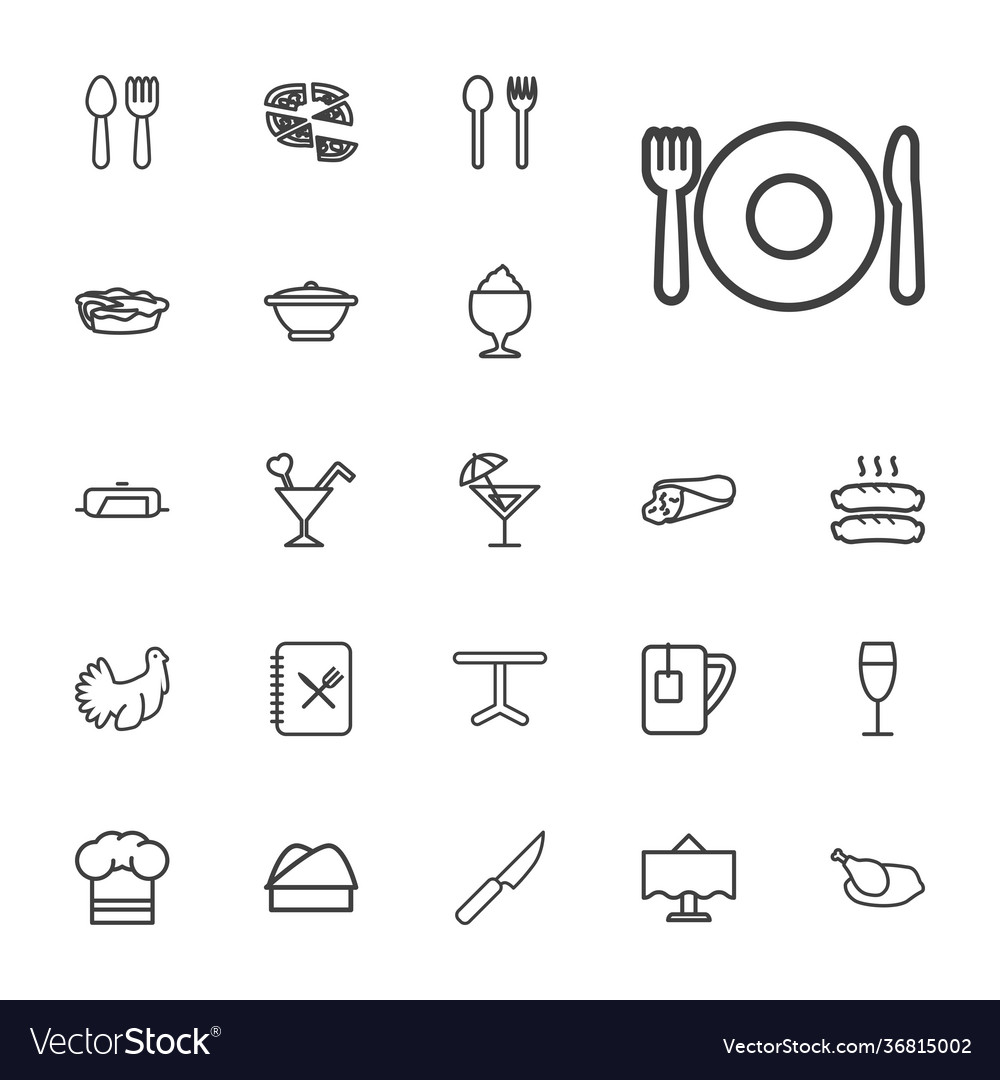 22 restaurant icons