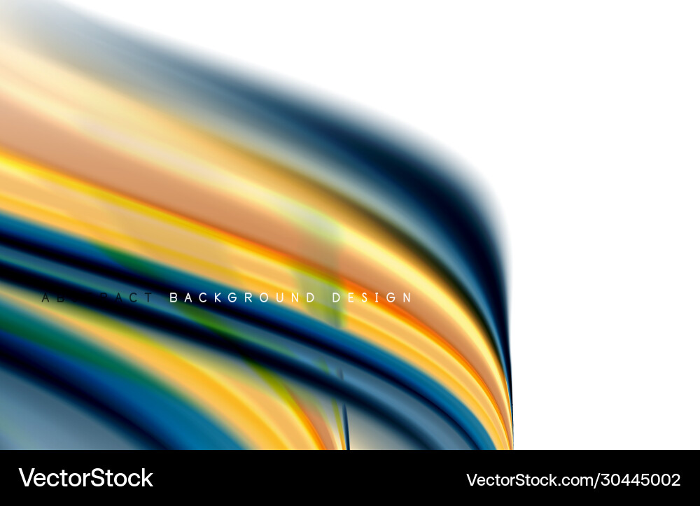 Abstract background - fluid color gradient waves Vector Image