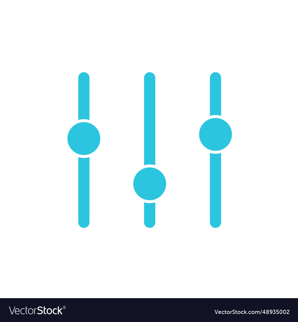 Calibration icon blue on white background