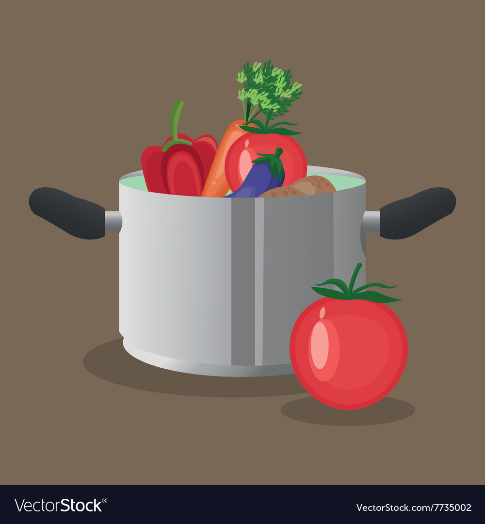 Healthy and organic food design Royalty Free Vector Image