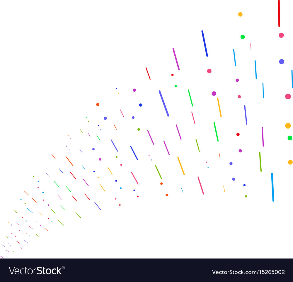 Source stream of lines and dots
