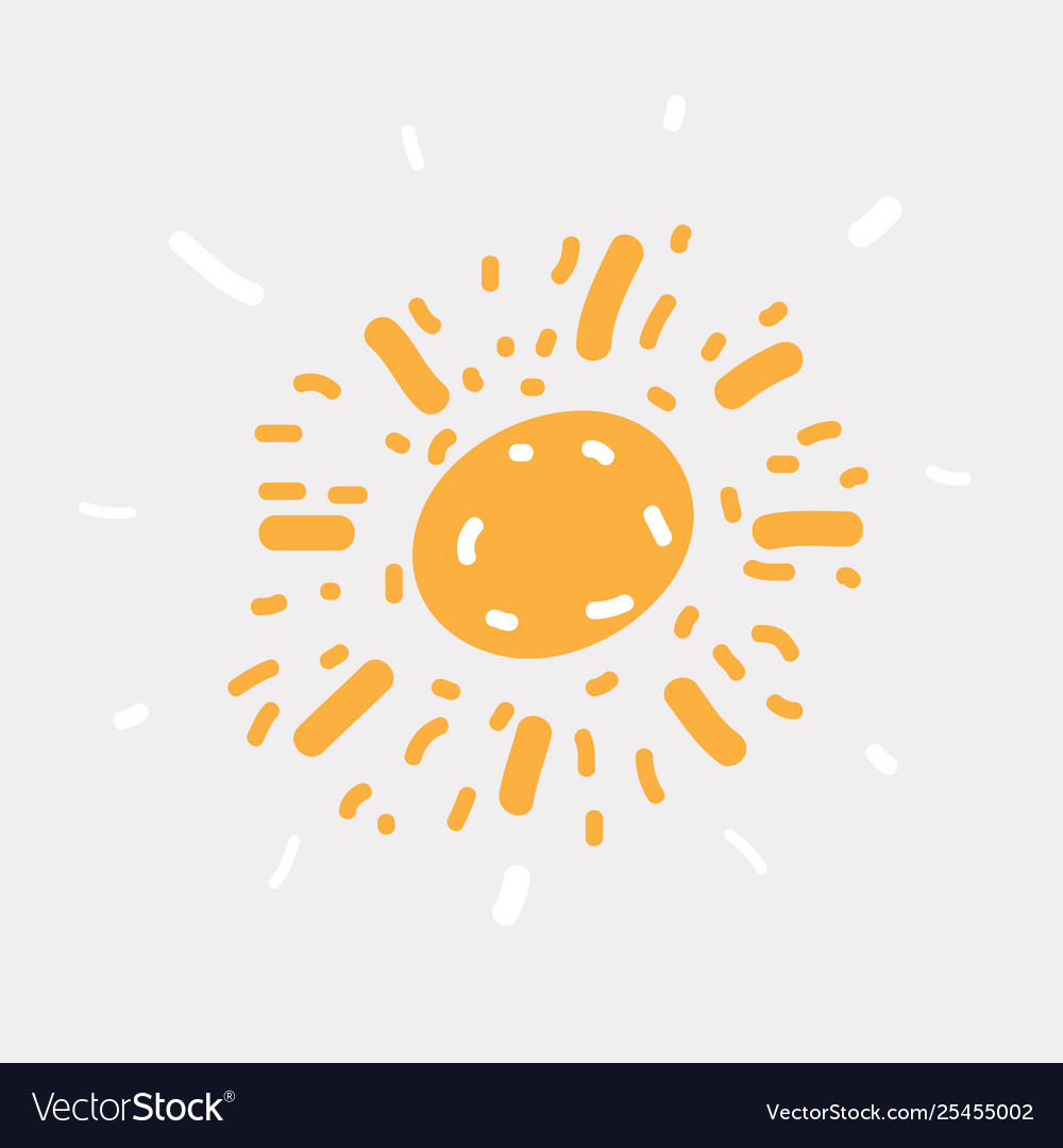 Sonnensymbol auf weiß