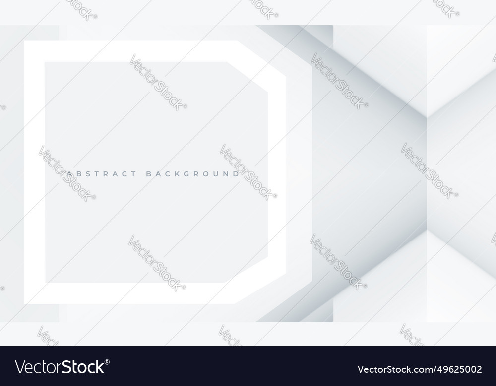 White abstract modern geometric background with 3d