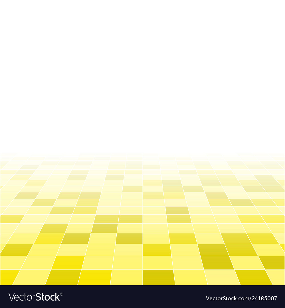 Yellow random background from squares mosaic tiles vector image Yellow random background from squares mosaic tiles