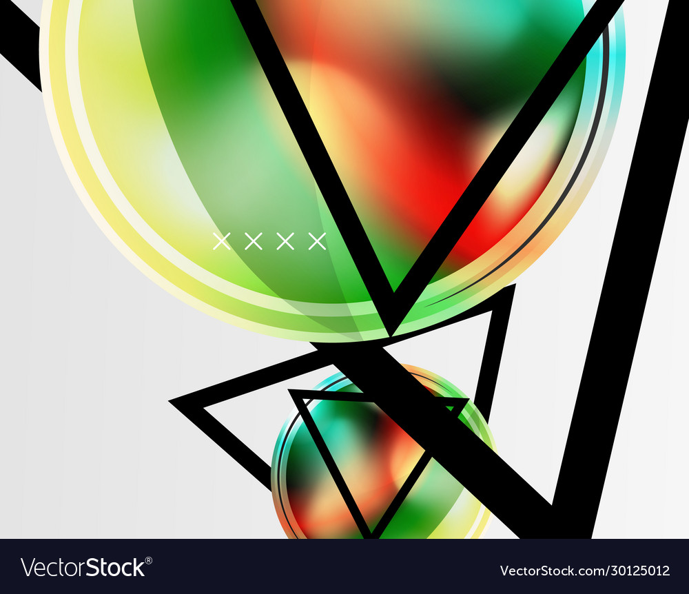 Abstract background - glossy glass bubbles Vector Image