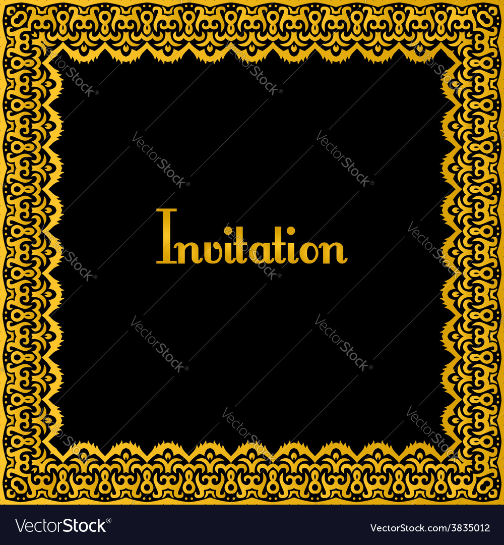 Arabic Frame Border Free Vector - Infoupdate.org