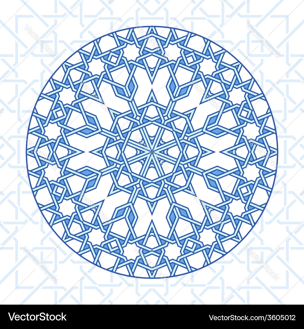 Moar Pattern Intricate moorish eastern pattern Royalty Free Vector Image