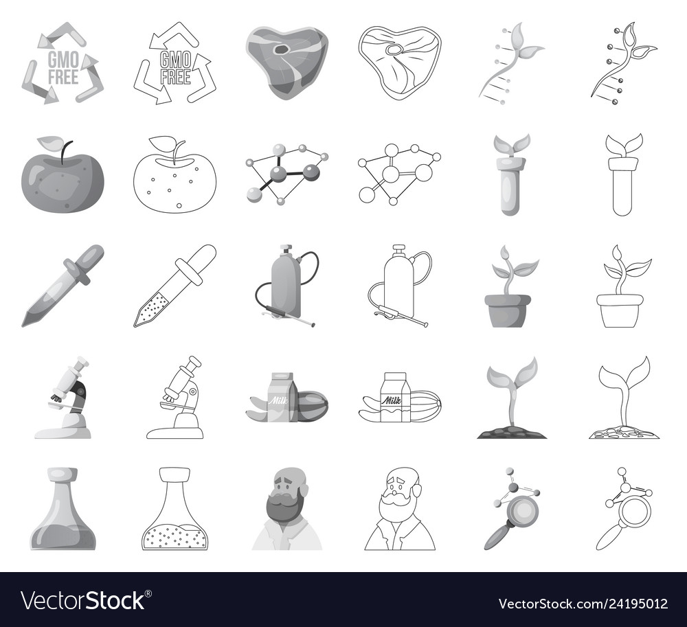 Isolated object of and symbol set vector image Isolated object of and symbol set