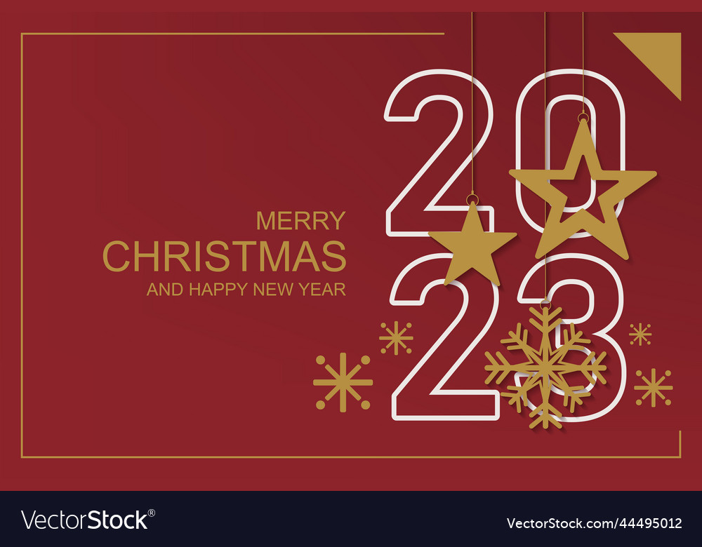 Merry Christmas & New Year Greeting Card