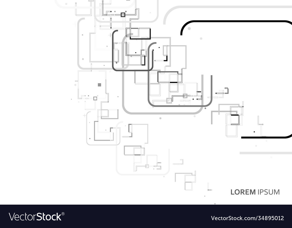 Modern leaflet template with abstract pattern vector image Modern leaflet template with abstract pattern
