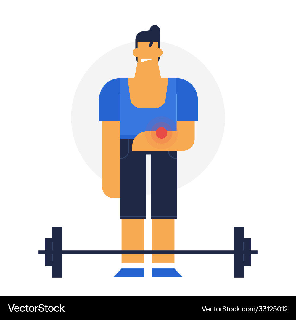 Powerman copy injured Royalty Free Vector Image