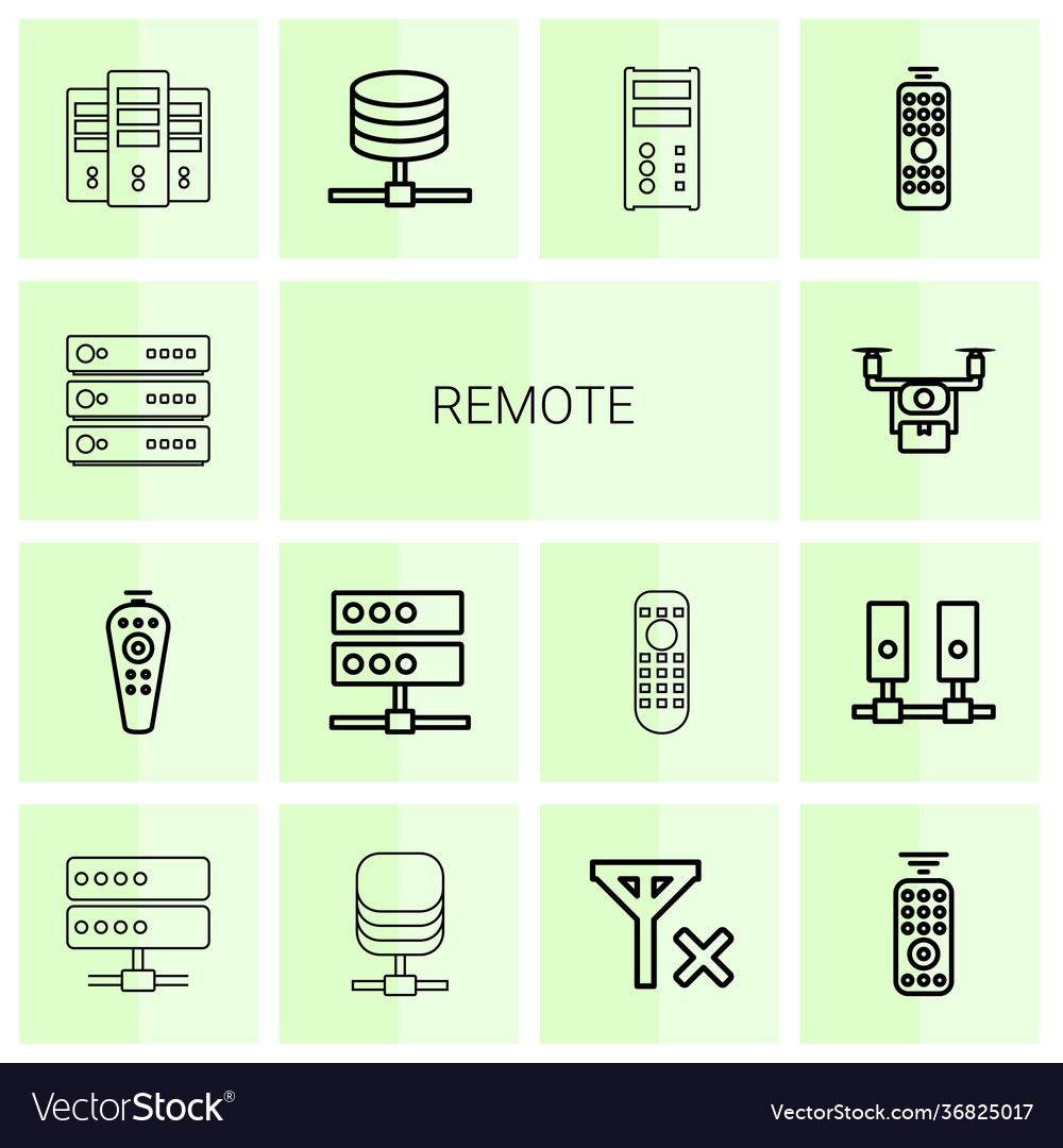 14 remote icons