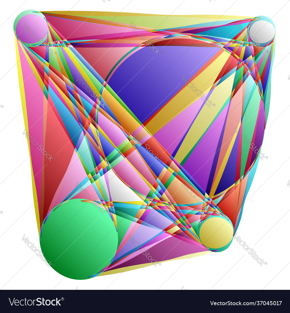 Abstract motif mandala shape design element