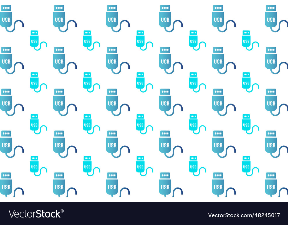 Abstract usb flash drive pattern background vector image Abstract usb flash drive pattern background