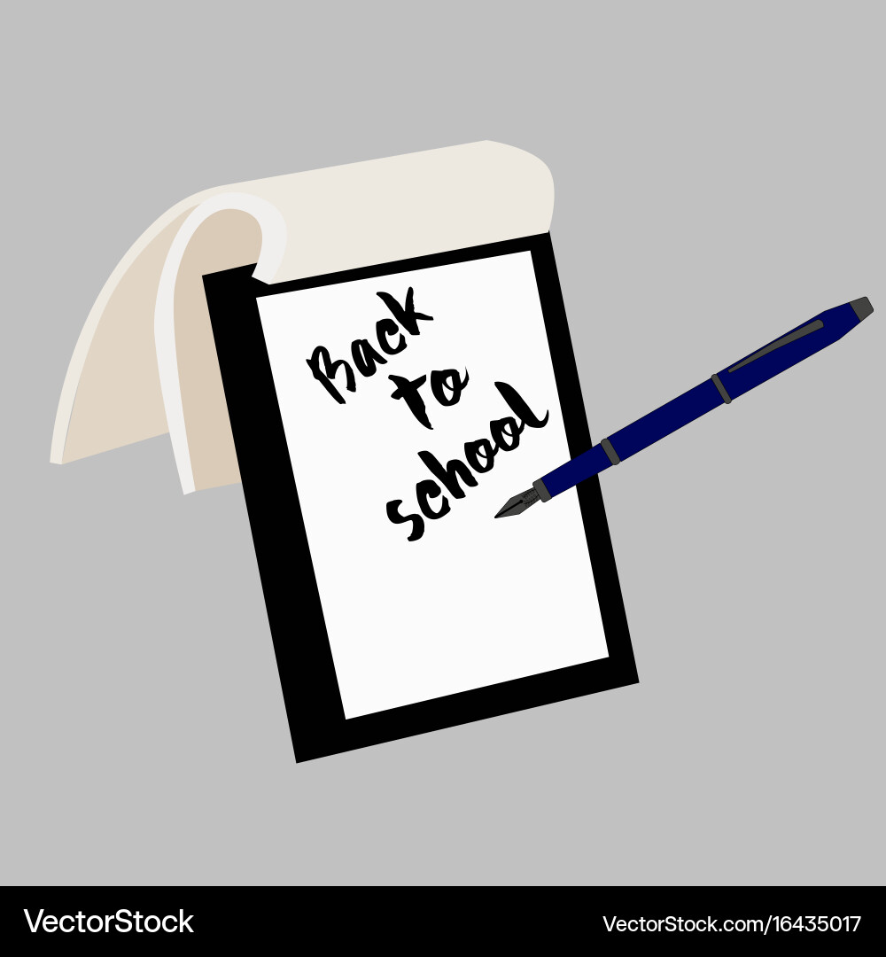 Back to school composition Royalty Free Vector Image