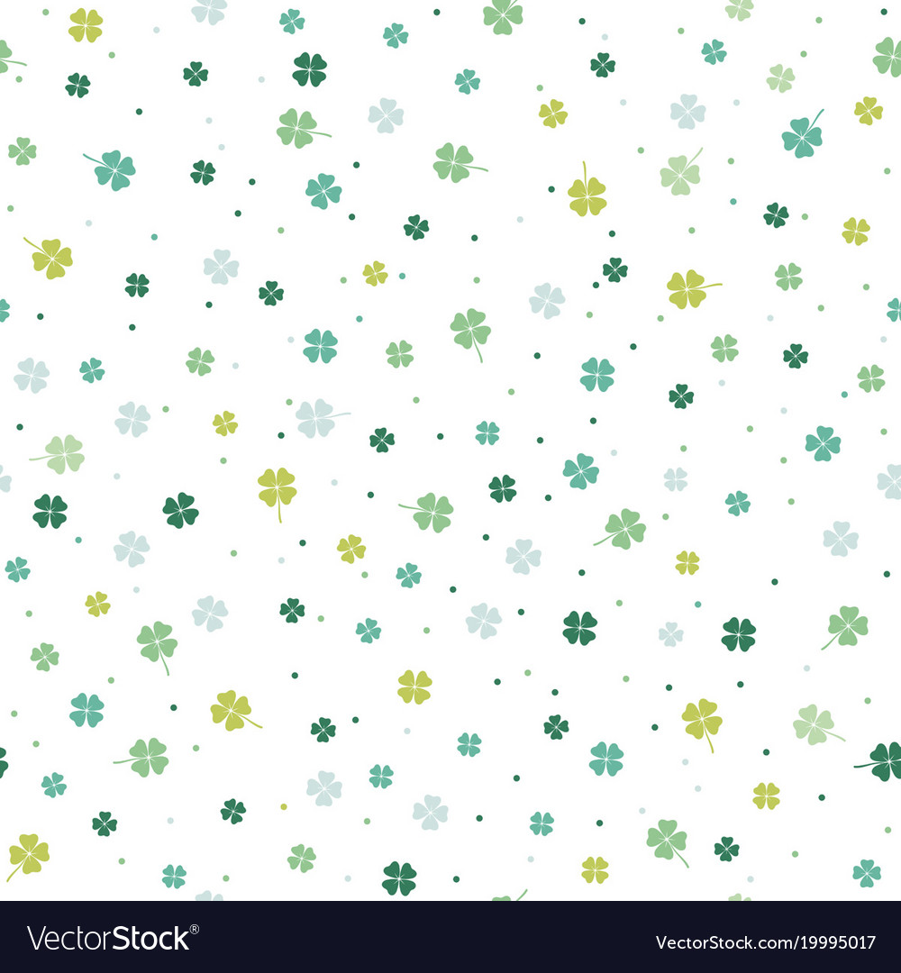 Four-Leaf Clover Spring Pattern