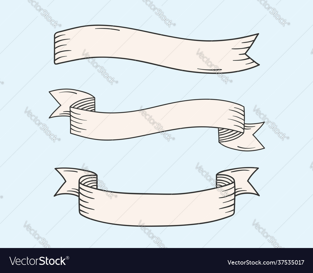 Hand drawn banners Royalty Free Vector Image - VectorStock