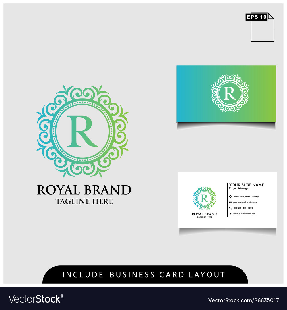 Logo design royal brand modern concept