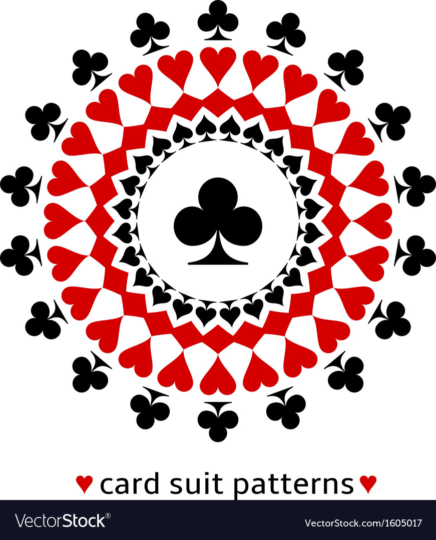 Snowflake Card Suit Pattern