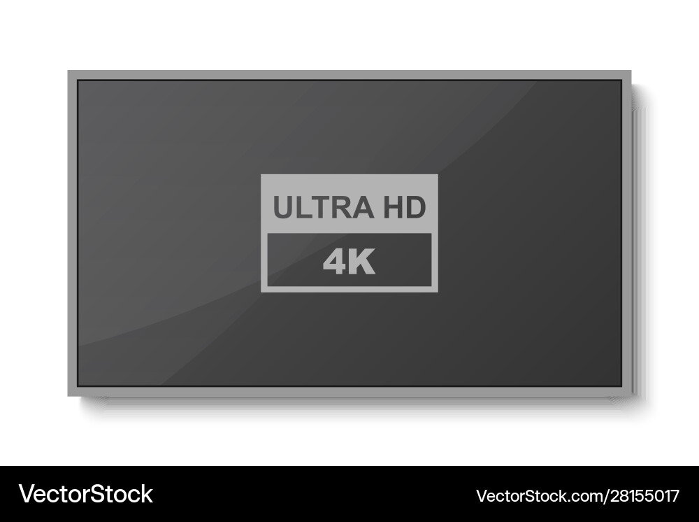 Tv modern blank screen Royalty Free Vector Image