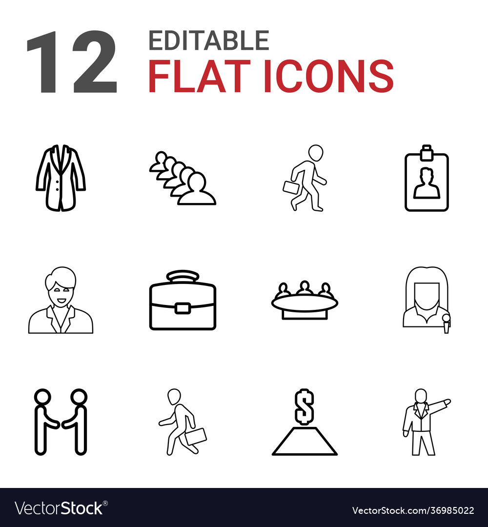 12 Geschäftsmann-Symbole vector image 12 Geschäftsmann-Symbole