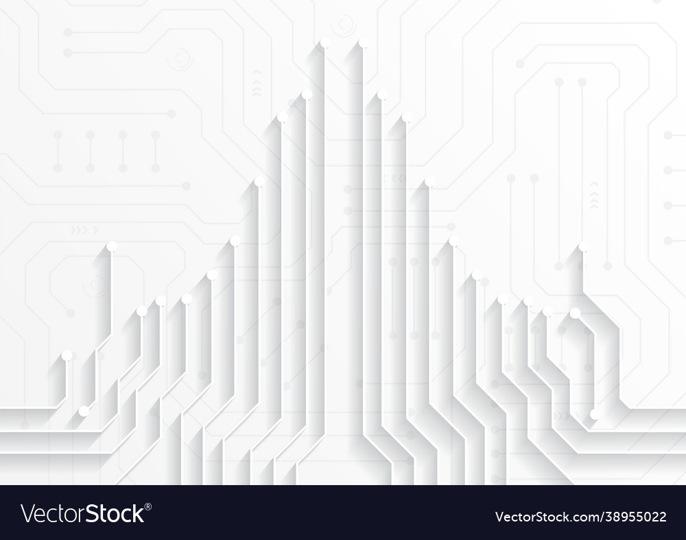 Circuit technology background with hi-tech vector image Circuit technology background with hi-tech