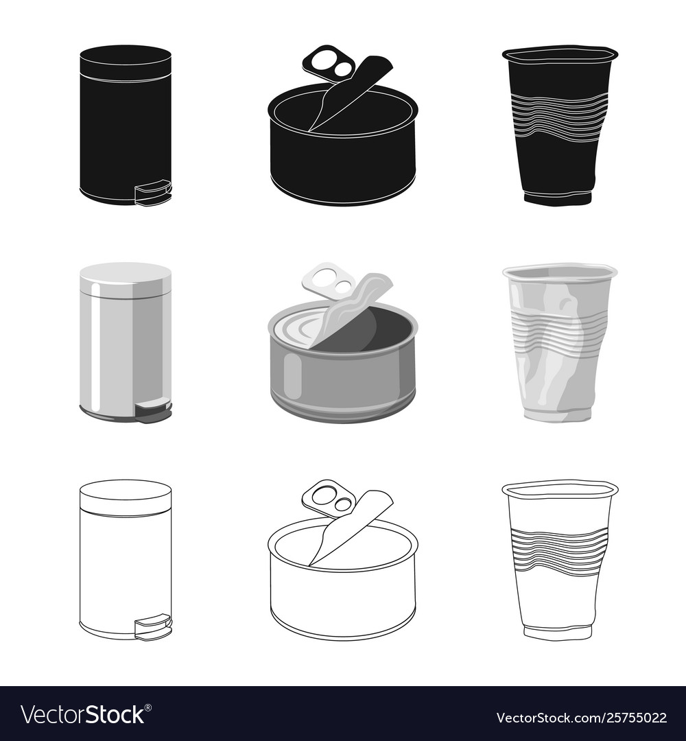 Dump- und Sortiersymbol-Set